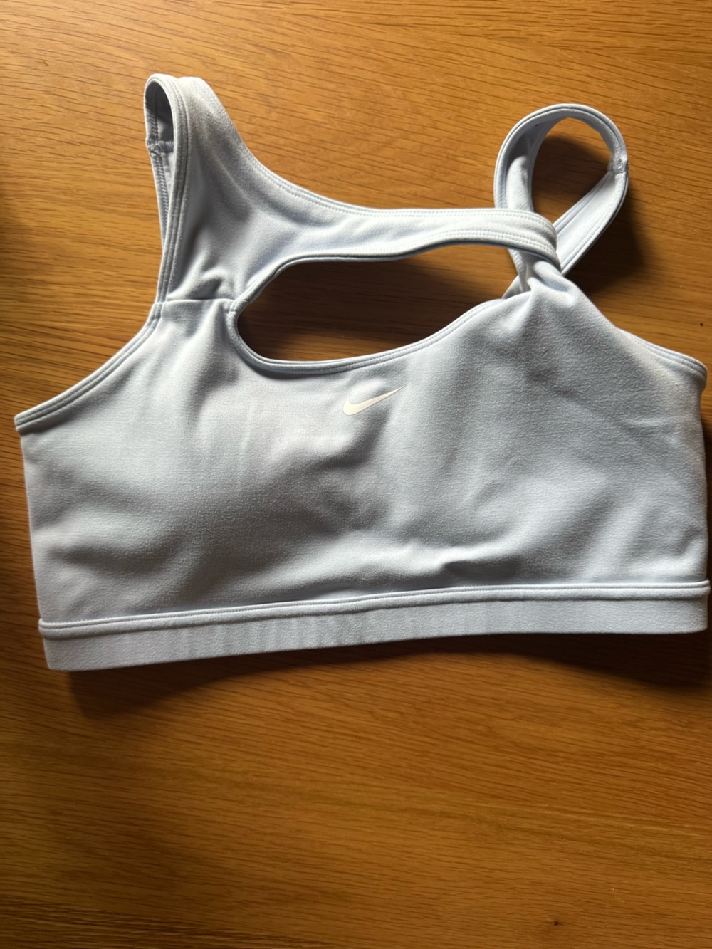 Nike  sports bra and shorts set- Blue Racerback Sports Bra with Subtle Swoosh